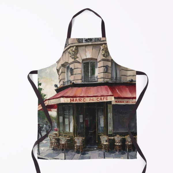 Item preview, “Marc de Cafe”  | Watercolor Painting of a Charming Café de Paris. By Carraann designed and sold by CARRAANN.