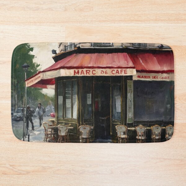 Item preview, “Marc de Cafe”  | Watercolor Painting of a Charming Café de Paris. By Carraann designed and sold by CARRAANN.