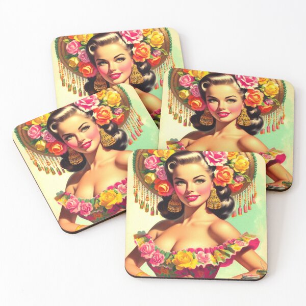 Item preview, Vintage Pin-up Painting designed and sold by PulpVintage.