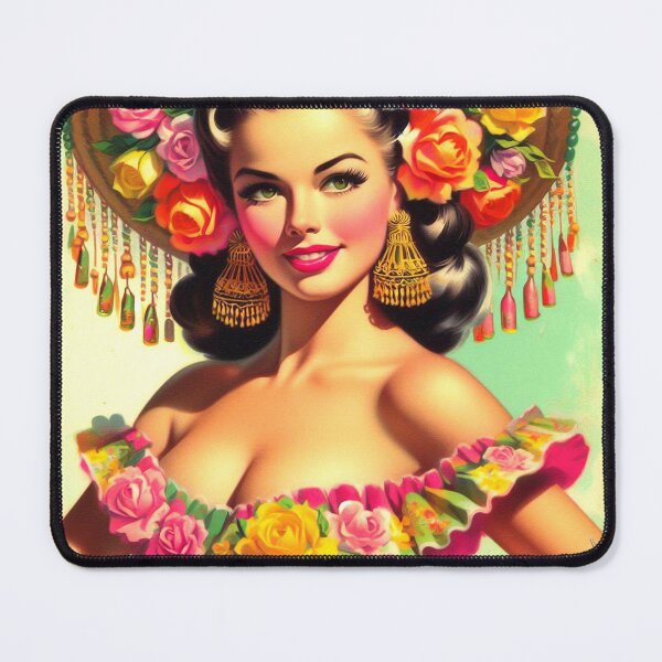 Item preview, Vintage Pin-up Painting designed and sold by PulpVintage.
