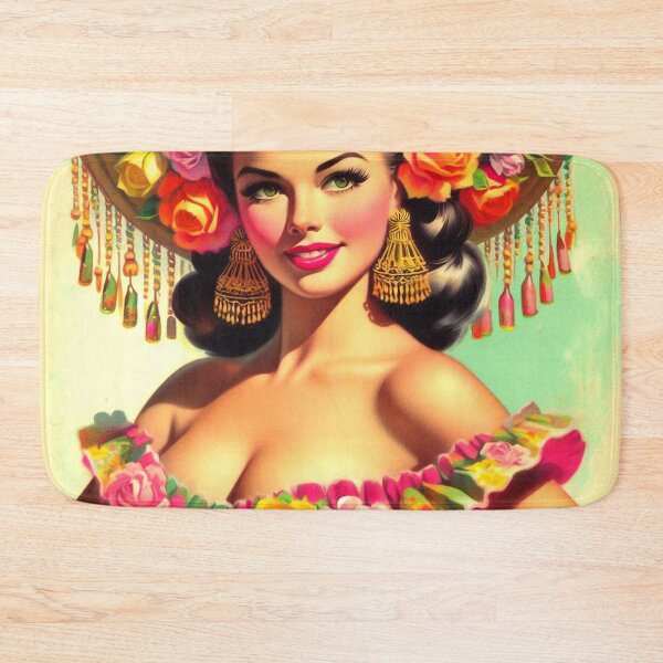 Item preview, Vintage Pin-up Painting designed and sold by PulpVintage.