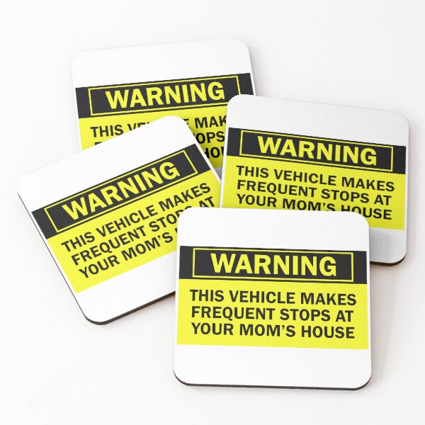 Item preview, Funny Warning, This Vehicle Makes Frequent Stops At Your Mom's House Bumper designed and sold by fanky-bumper.