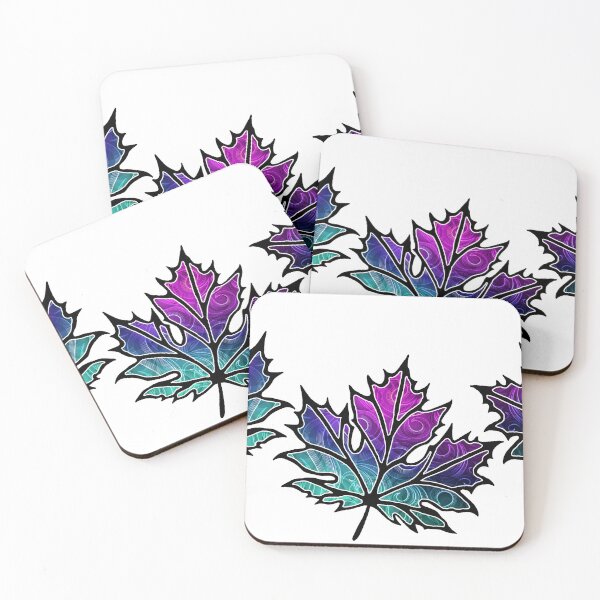 Item preview, Galaxy Maple Leaves Trio designed and sold by Brianne Nichols.