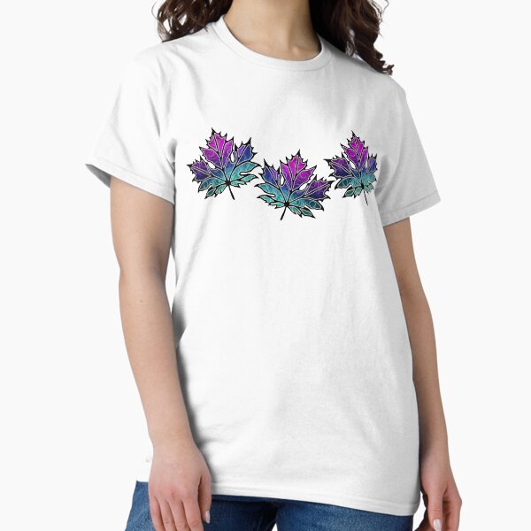 Galaxy Maple Leaves Trio Classic T-Shirt