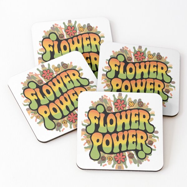 Item preview, Flower Power - Retro Peace and Love Design designed and sold by VibePrintStudio.