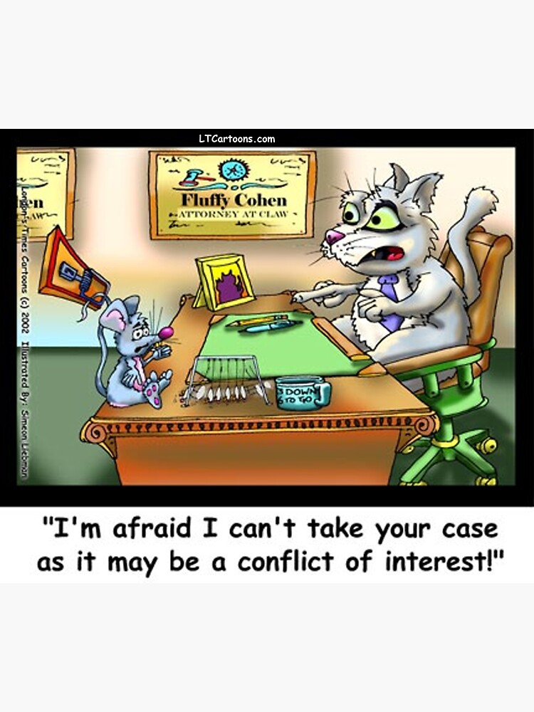 Thumbnail 3 of 3, Sticker, Fluffy Cohen, Cat-torney At Claw designed and sold by ltcartoons.