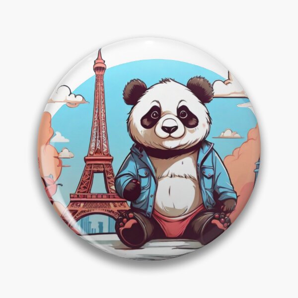 Artikelvorschau, Panda vor dem Eiffelturm entworfen und verkauft von Karaz's Animal Kingdom.