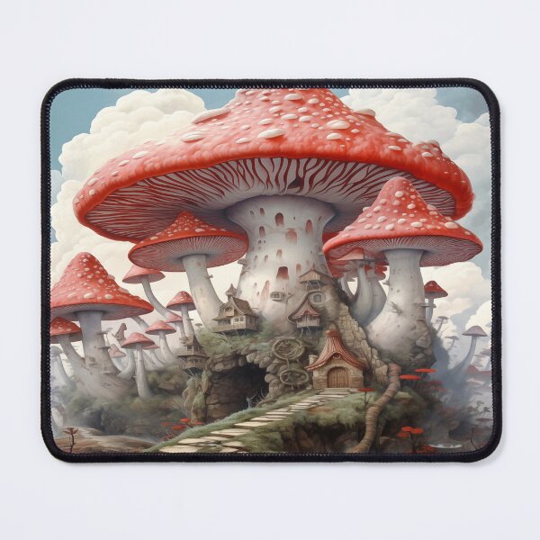 Item preview, Toadstool mushroom mystical utopia world designed and sold by AlchemyColor.