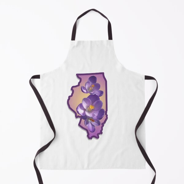 Item preview, Illinois with State Flower (Violet) designed and sold by ChefOCreations.