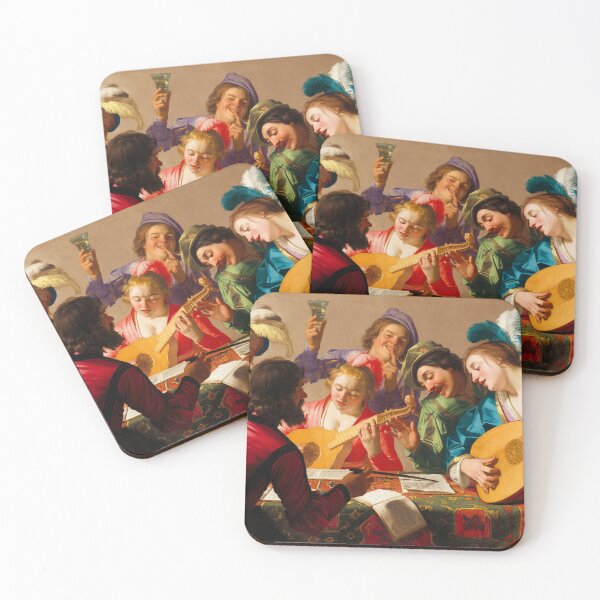 Item preview, The Concert by Gerard van Honthorst Art Print designed and sold by TheSoulOfArt.