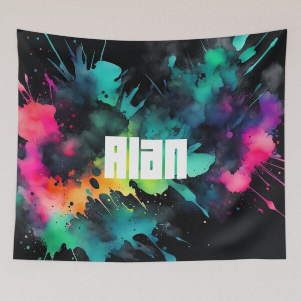 Item preview, Neon Ink Custom Name: Alan designed and sold by Gabriela McDaniel.