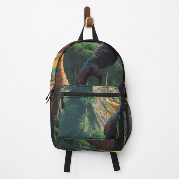 Item preview, Mexican Kaiju titan standing amidst a dense forest, with towering mountains in the backg designed and sold by Titan33.