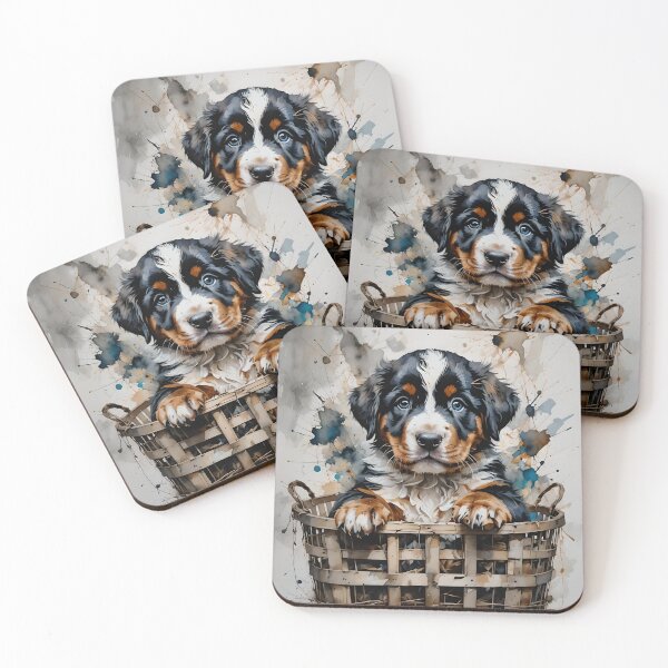 Item preview, Bernese Mountain berner puppy for dog lovers designed and sold by HappyVibesAlert.