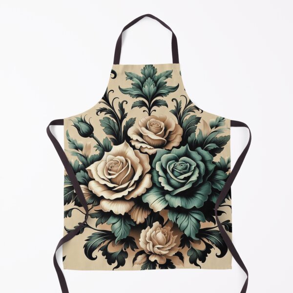 Item preview, Emerald Green & Tan Damask & Roses designed and sold by DesignsByPrnces.
