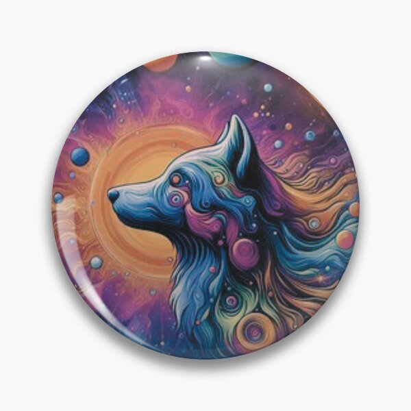 Item preview, Lunar Howl: Psychedelic Space Wolf Digital Art Collection designed and sold by ThingStore.