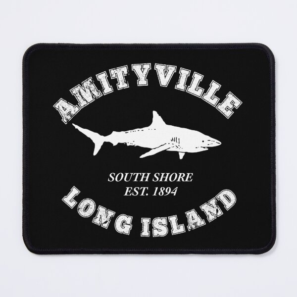 Item preview, Amityville Long Island South Shore Shark Summer Ocean Beach Vacation Fishing Gift designed and sold by twigandmeadow.