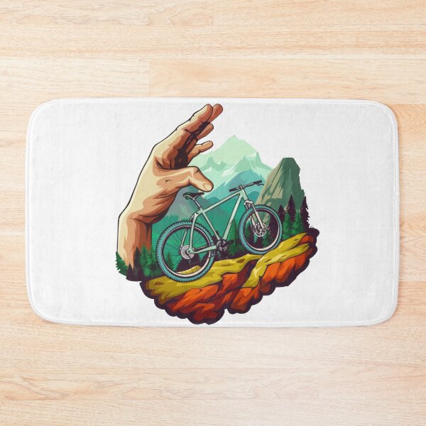 Item preview, mountain biker - MTB designed and sold by FlowersColorful.