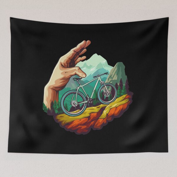 Item preview, mountain biker - MTB designed and sold by FlowersColorful.