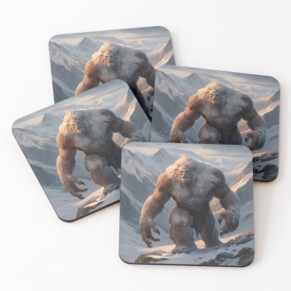 Item preview, Titan the Abominable Snowman, standing tall amidst the towering Himalayan mountains. designed and sold by Titan33.
