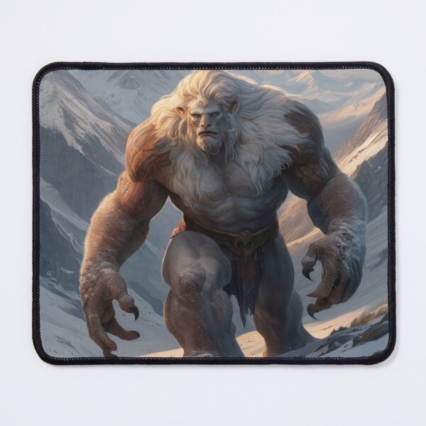 Item preview, Titan the Abominable Snowman, standing tall amidst the towering Himalayan mountains. designed and sold by Titan33.