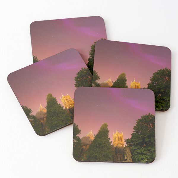 Item preview, The Northern Lights over Lincoln Cathedral designed and sold by Jondave.