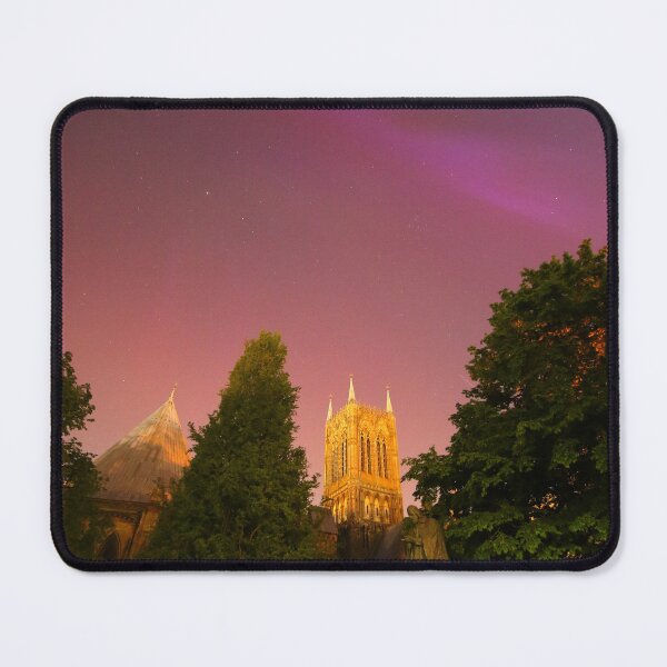 Item preview, The Northern Lights over Lincoln Cathedral designed and sold by Jondave.