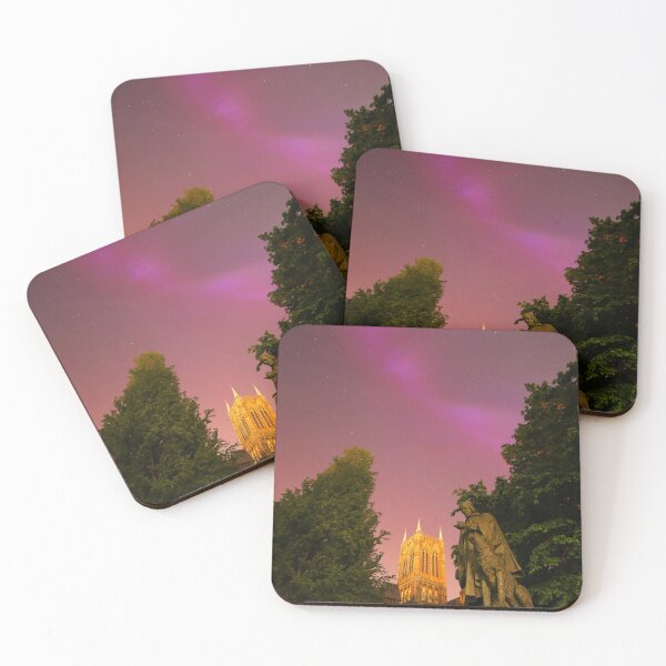 Item preview, The Northern Lights over Lincoln Cathedral designed and sold by Jondave.