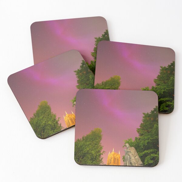 Item preview, The Northern Lights over Lincoln Cathedral designed and sold by Jondave.