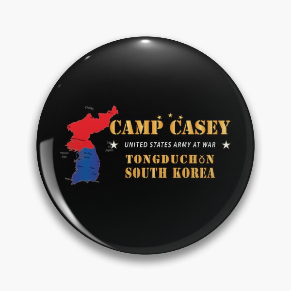 Item preview, Camp Casey - Tongduchon - South Korea w Map X 300 designed and sold by Military Insignia Products.