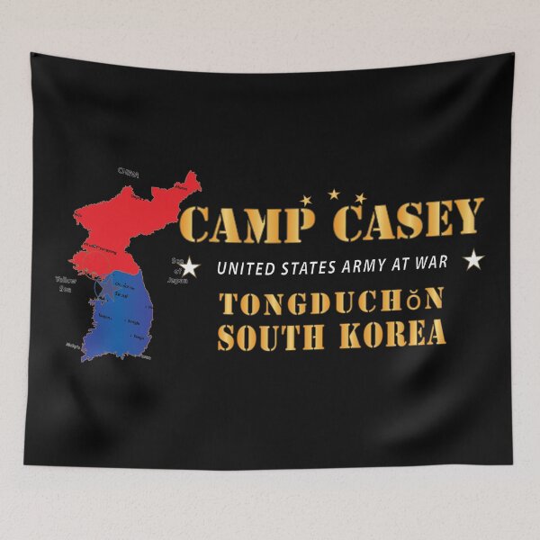 Item preview, Camp Casey - Tongduchon - South Korea w Map X 300 designed and sold by Military Insignia Products.