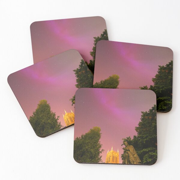 Item preview, The Northern Lights over Lincoln Cathedral designed and sold by Jondave.