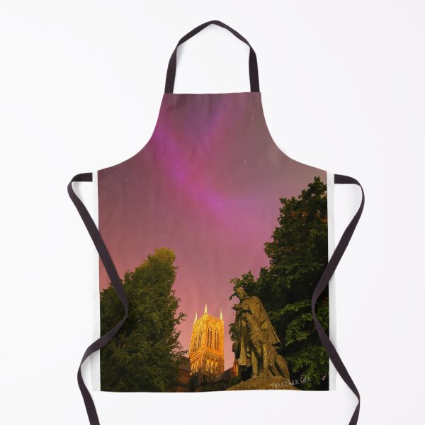 Item preview, The Northern Lights over Lincoln Cathedral designed and sold by Jondave.