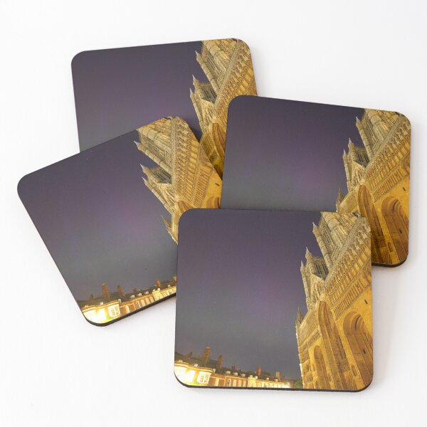 Item preview, The Northern Lights over Lincoln Cathedral designed and sold by Jondave.
