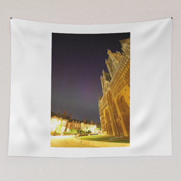 Item preview, The Northern Lights over Lincoln Cathedral designed and sold by Jondave.