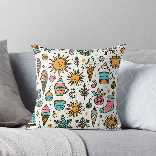 Item preview, Merry Christmas Doodle Seamless Pattern designed and sold by Haji  Kamora.