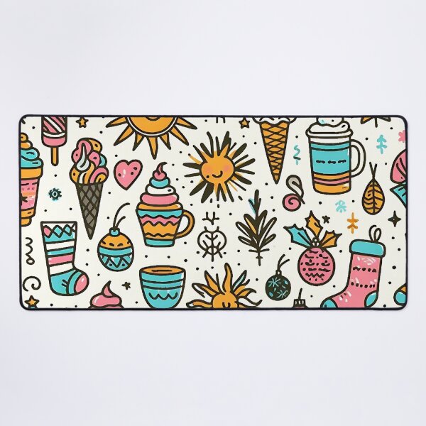 Item preview, Merry Christmas Doodle Seamless Pattern designed and sold by Haji  Kamora.