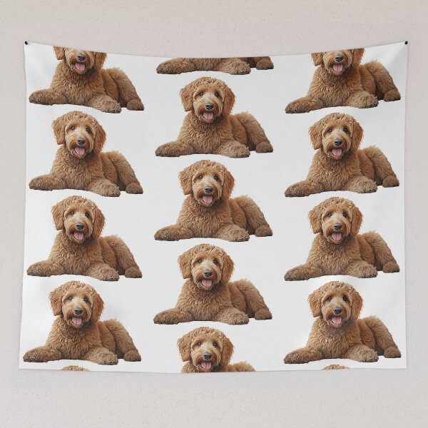 Item preview, Adorable Goldendoodle Illustration for Pet Lovers designed and sold by SellingWSarah17.