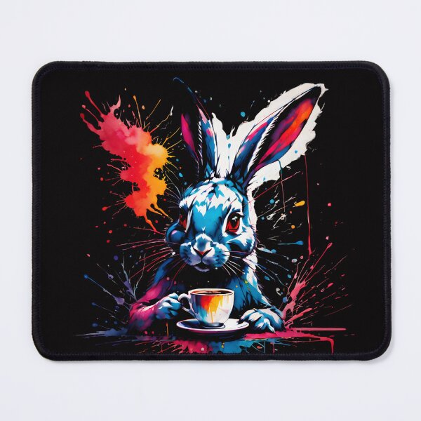 Item preview, A relaxing coffee with a rabbit designed and sold by CreativMee.