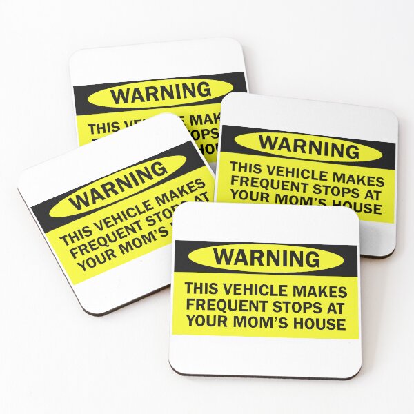 Item preview, Warning This Vehicle Makes Frequent Stops at Your Mom's House Funny Bumper designed and sold by fanky-bumper.