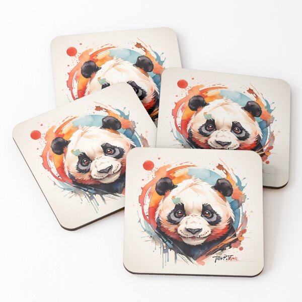 Item preview, Colorful Panda Drawing designed and sold by PolygonPinnacle.