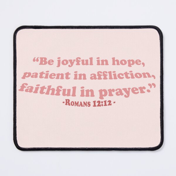 Item preview, Romans 12:12 - Bible Verse in Coral designed and sold by MagnoliaLamb.