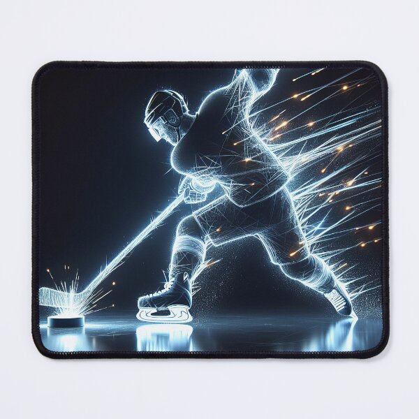 Item preview, Neon Hockey Player designed and sold by Maria Dryfhout.