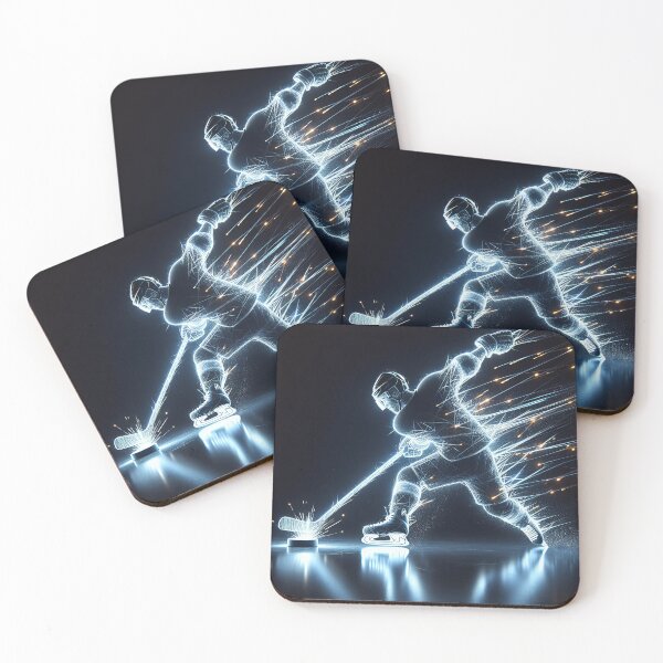 Item preview, Neon Hockey Player designed and sold by Maria Dryfhout.