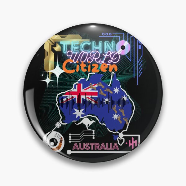 Item preview, Techno world citizen Australia designed and sold by MM-flight-art.