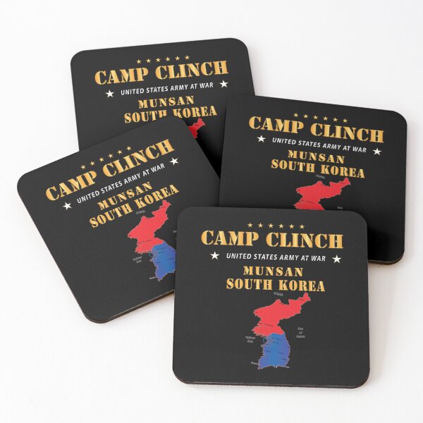 Item preview, Camp Clinch - Munsan - South Korea w Map - Vert X 300 designed and sold by Military Insignia Products.