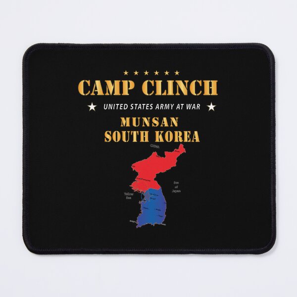 Item preview, Camp Clinch - Munsan - South Korea w Map - Vert X 300 designed and sold by Military Insignia Products.