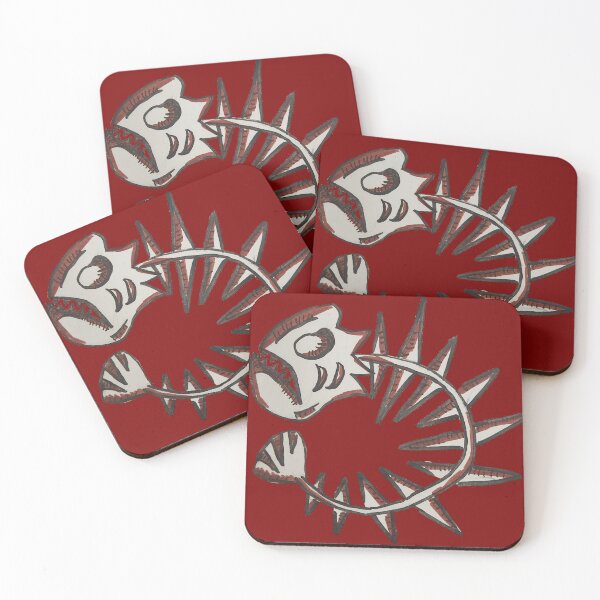 Item preview, Angry fish bone-red designed and sold by Echo-Bolt27.