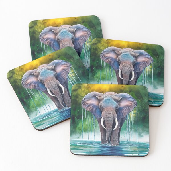 Artikelvorschau, Anmutiger Aquarell-Elefant entworfen und verkauft von SellingWSarah17.