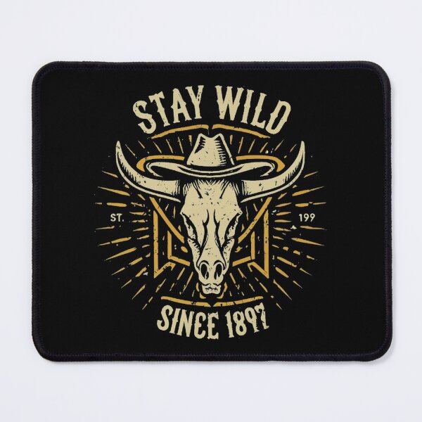 Item preview, Stay Wild Steer Skull designed and sold by MDMEJ.
