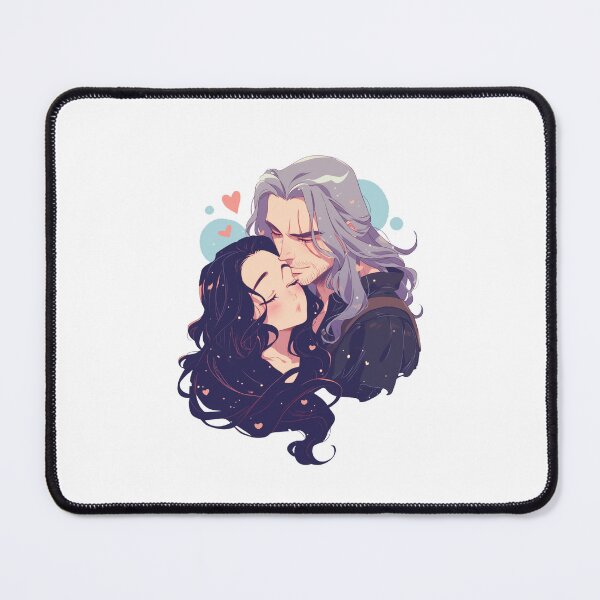 Item preview, The Sorceress and the Monster Hunter - Valentine - Anime Style - Witcher designed and sold by Fenay Designs.